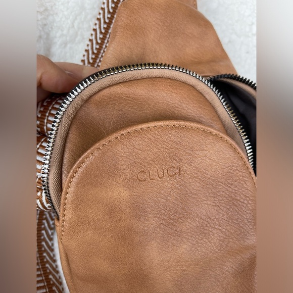 CLUCI Faux Leather Small Sling Bag Fashion Waist Packs with Guitar Strap Women’s - Picture 14 of 14